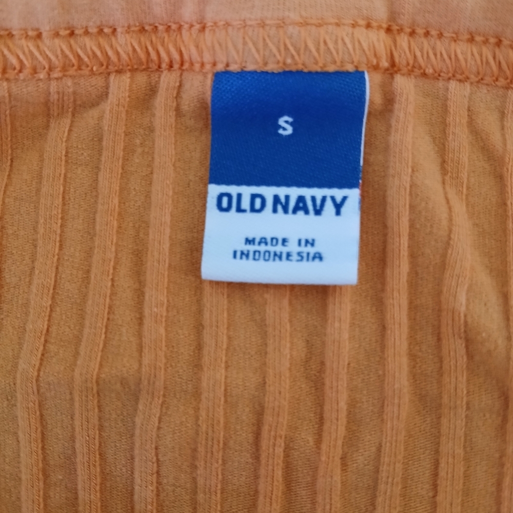 Old Navy Women's Orange Ribbed Camisole - Picture 8 of 8